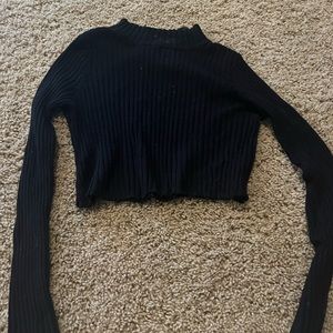 Black long sleeve sweater